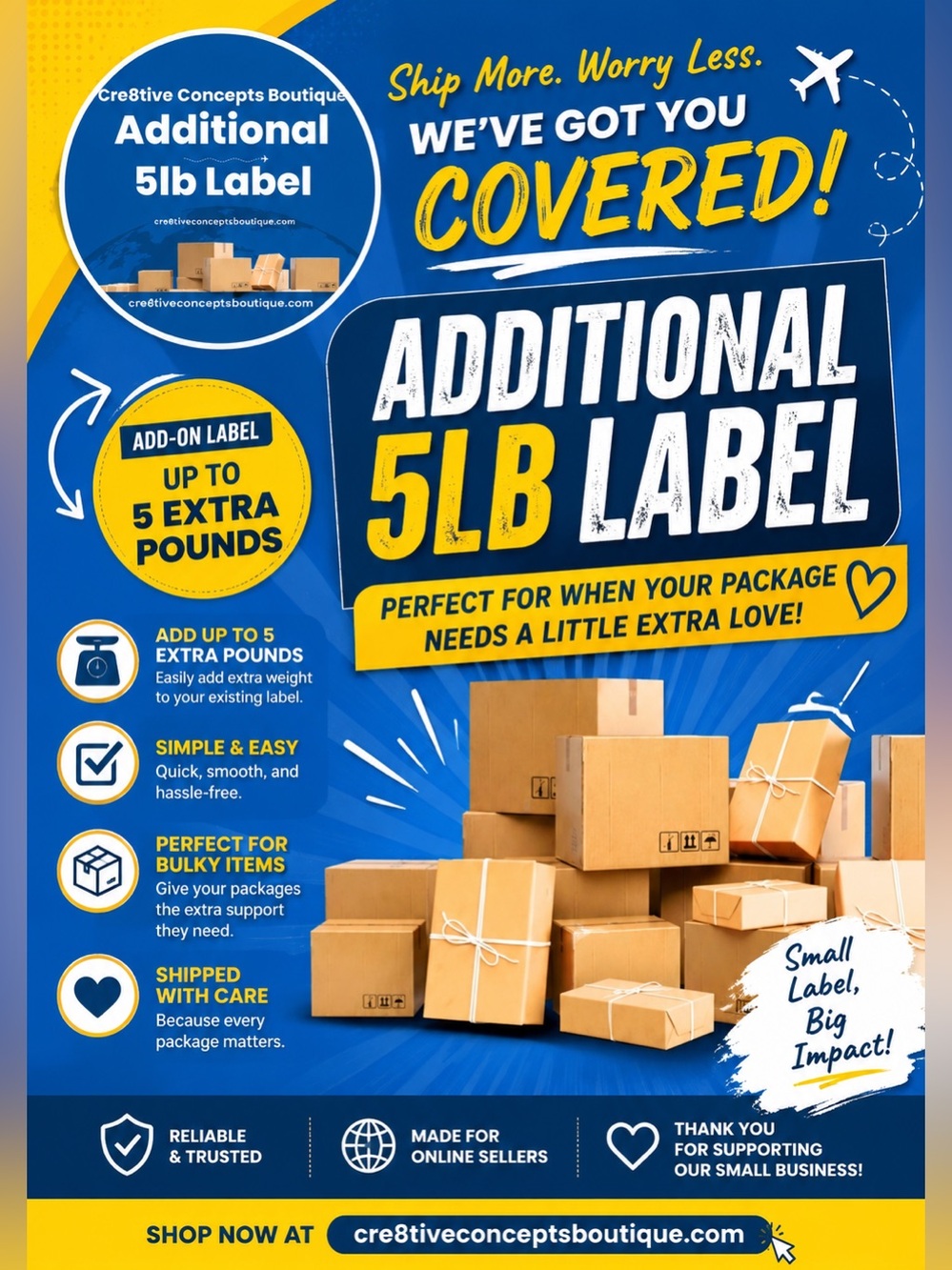 Purchase for additional Label
